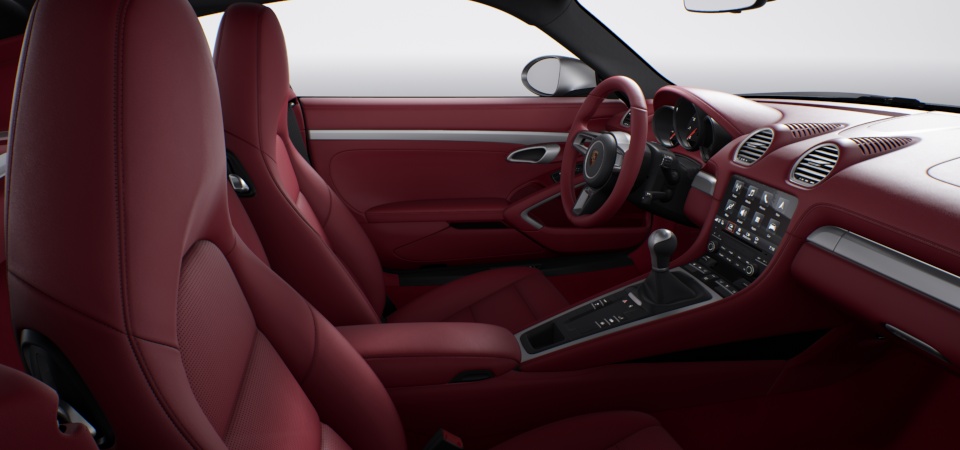 Leather Interior in Bordeaux Red