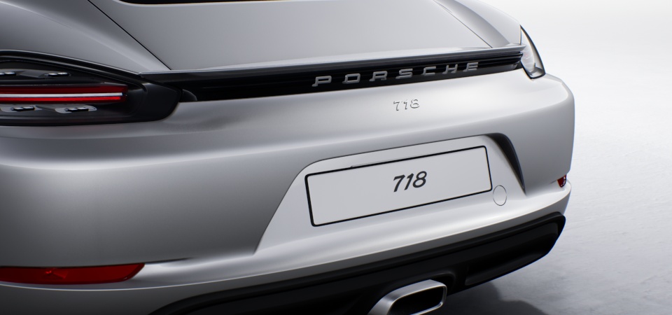 Model Designation Logo on Rear Changed to "718"