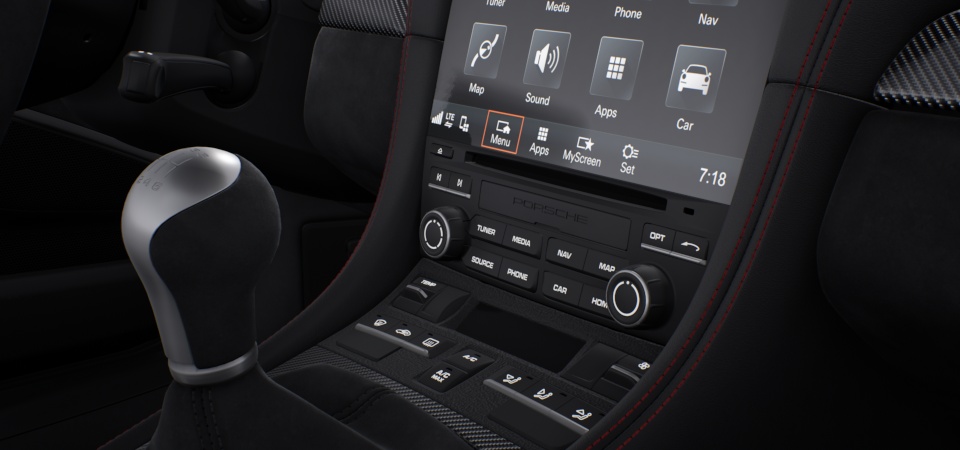 Climate Control Panel in Leather