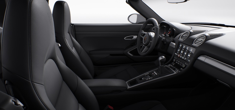 Black Leather package with partial leather interior
