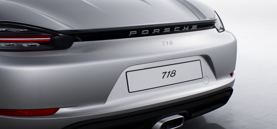 '718' logo in Zilver, hoogglans