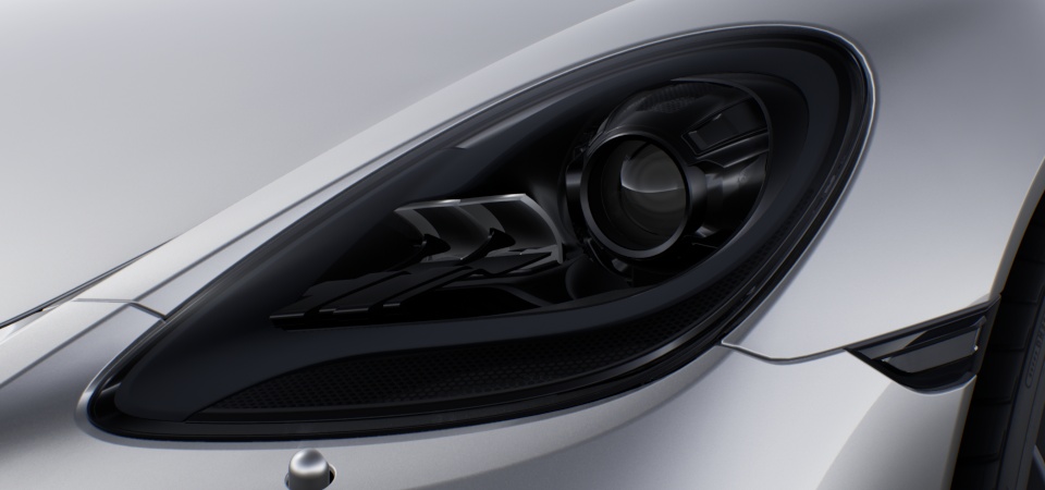 Bi-Xenon main headlights in black including Porsche Dynamic Light System (PDLS)