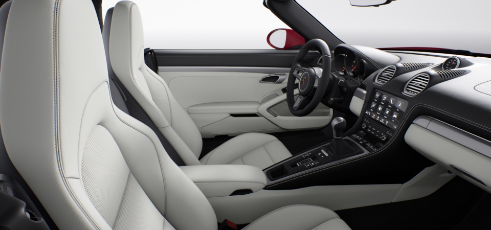 Two-tone leather interior in two-tone combination Black-Crayon