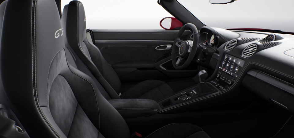 Leather/Race-Tex Interior in Black/Chalk (i.c.w. GTS Interior Package)