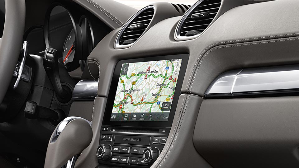 Module de navigation incluant Porsche Connect