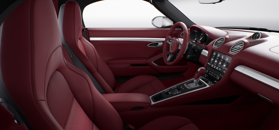 Leather interior in special colour Bordeaux Red