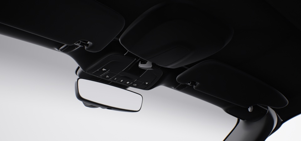 Automatically dimming interior and exterior mirrors with integrated rain sensor