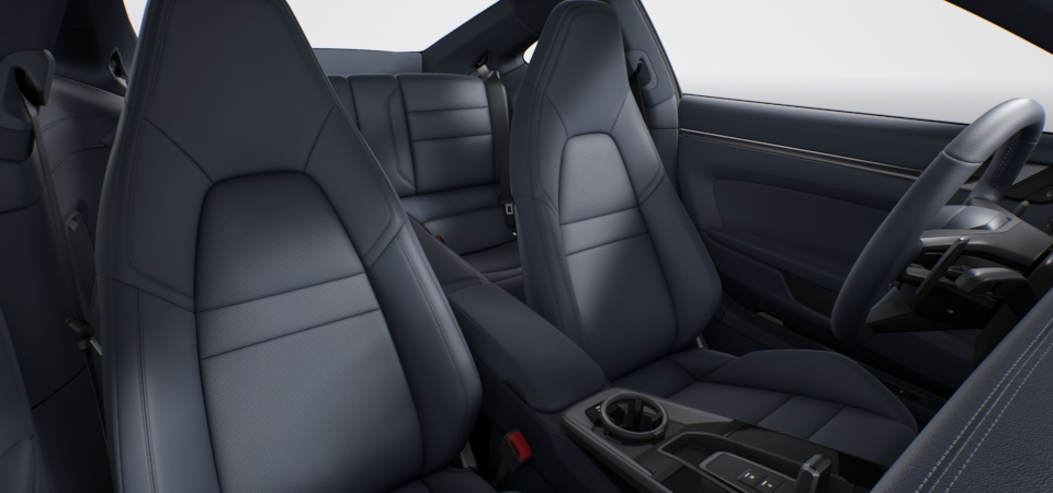 Leather interior, Graphite Blue