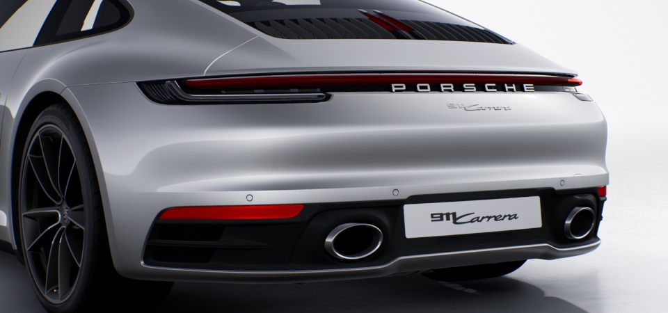 Sports exhaust system (tailpipes in silver colour)