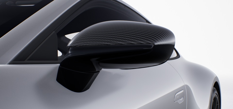 Exterior Mirror Upper Trims Carbon