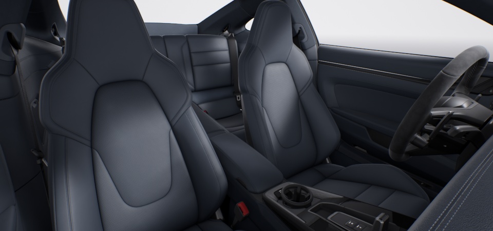 Leather interior, Graphite Blue