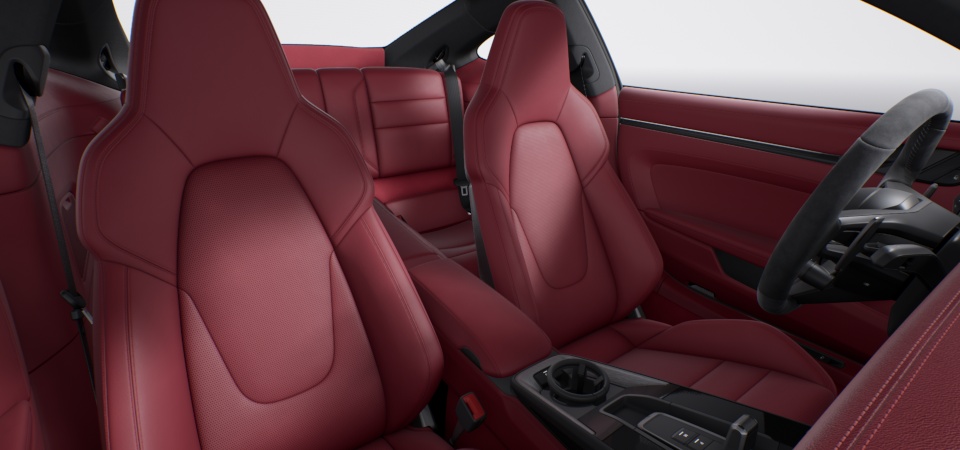 Leather Interior in Bordeaux Red