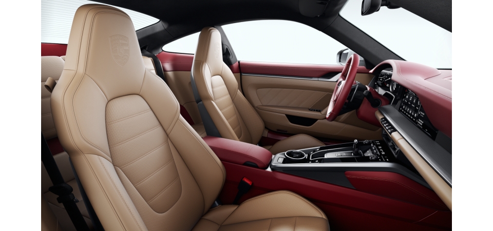 Leather Interior Exclusive Manufaktur (two-tone), Bordeaux Red and Choice of leather colour