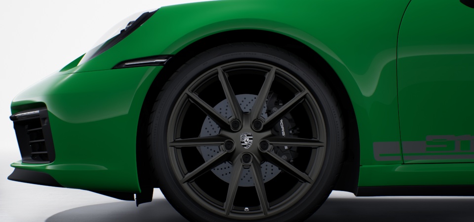 20-/21-inch Carrera S wheels in Titanium Grey (high-gloss)