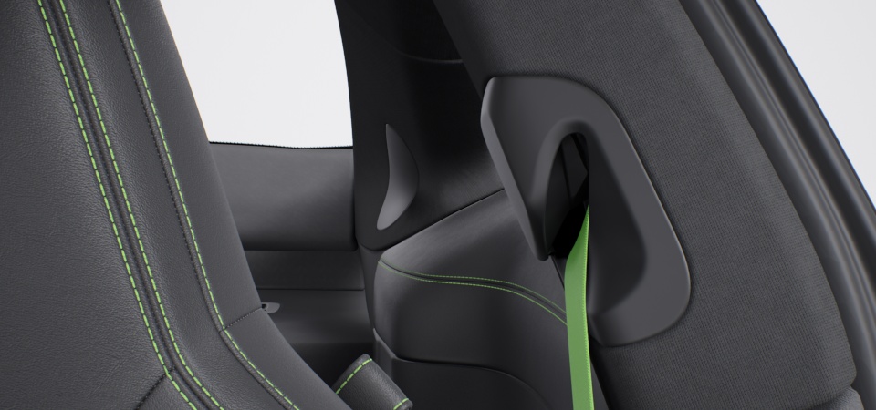 Seat Belts in Lizard Green