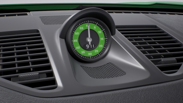 Sport Chrono Stopwatch Instrument Dial lizard green