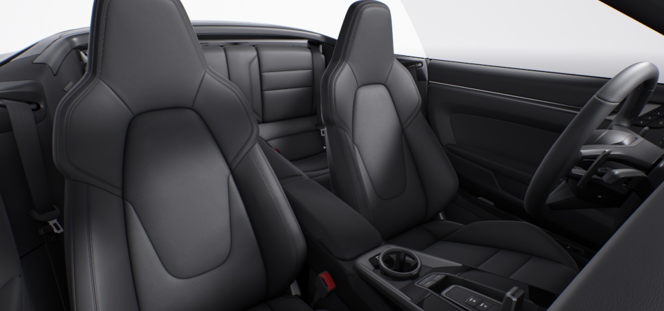 Standard Interior in Black including Leather Seats