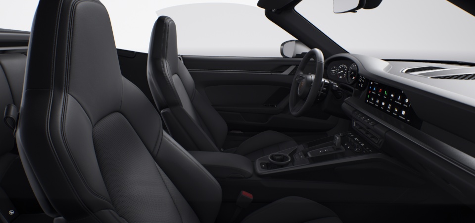 Standard Interior in Black including Leather Seats