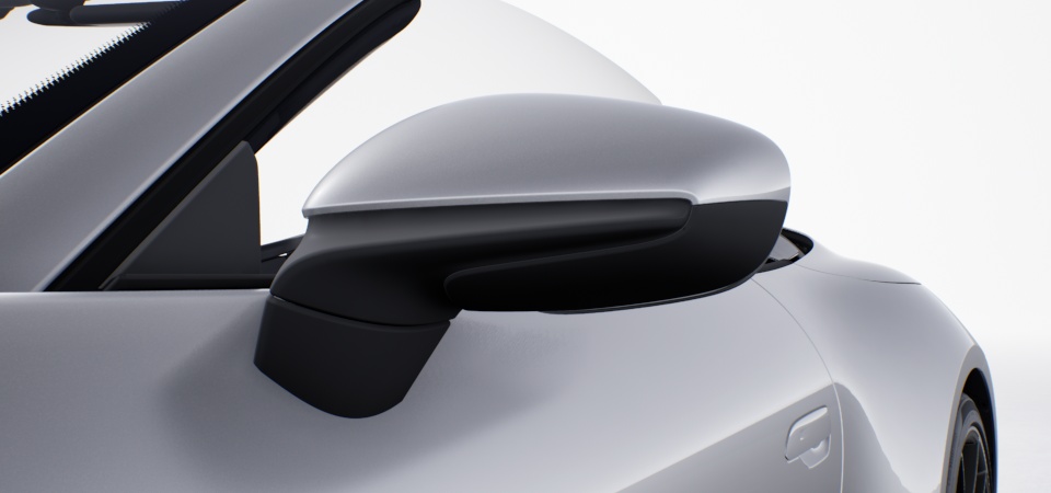 Automatically dimming interior and exterior mirrors with integrated rain sensor