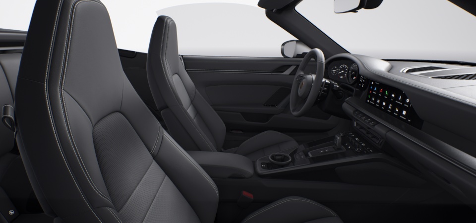 Leather interior, Slate Grey (stitching Crayon)