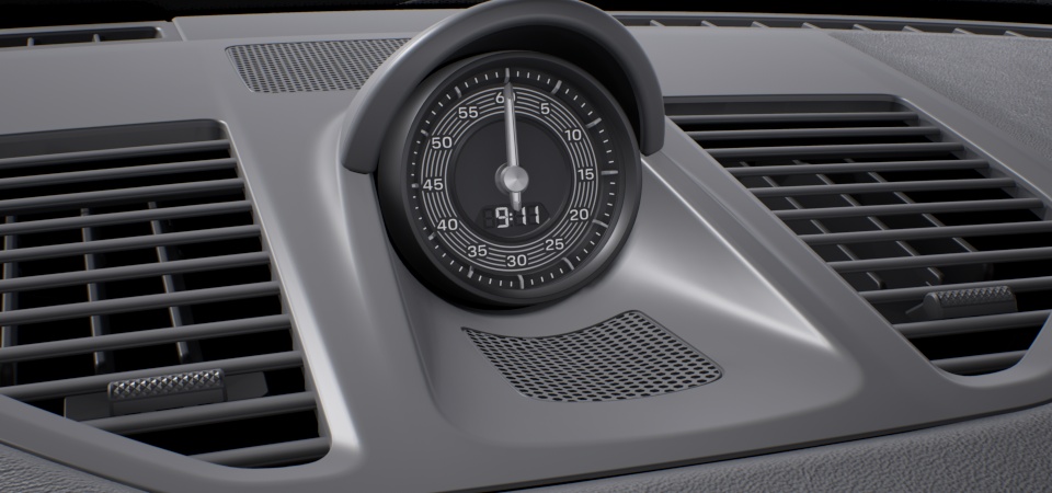 带模式开关、保时捷赛道助手应用程序和轮胎温度显示功能的 Sport Chrono 组件