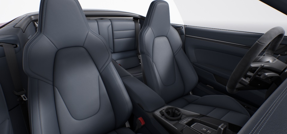 Leather interior, Graphite Blue