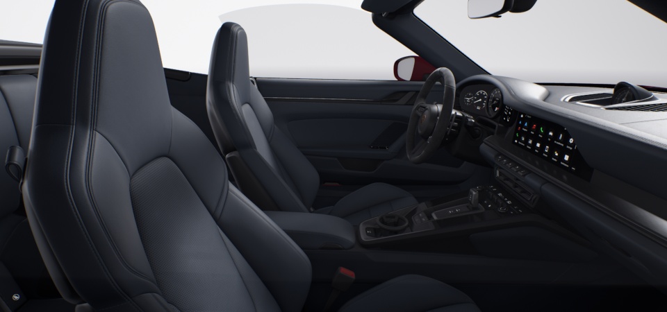 Leather interior, Graphite Blue