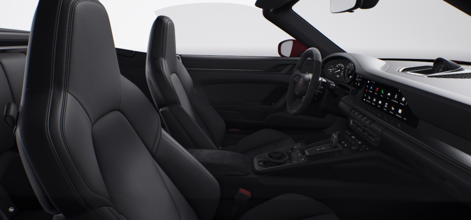 Standard Interior in Black with Seat Centres in Leather