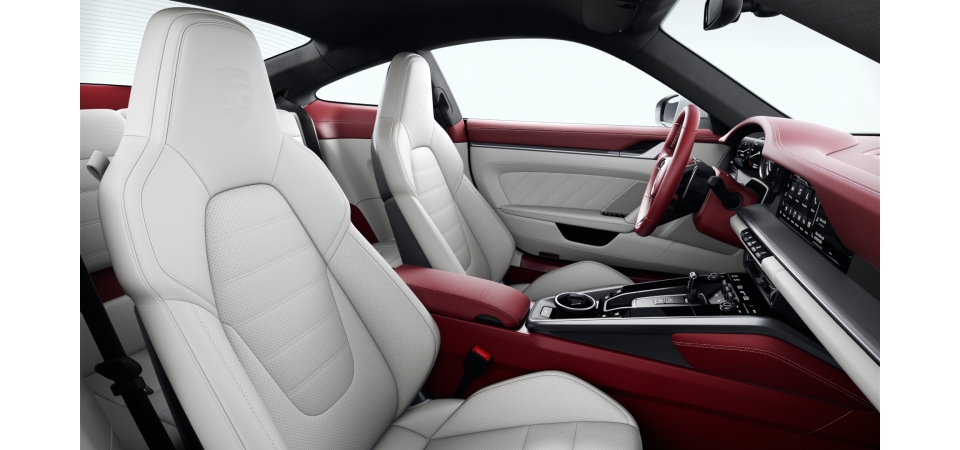 Leather Interior Exclusive Manufaktur (two-tone), Bordeaux Red and Choice of leather colour