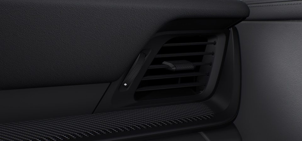 Interior Trim in Matte Carbon Fibre