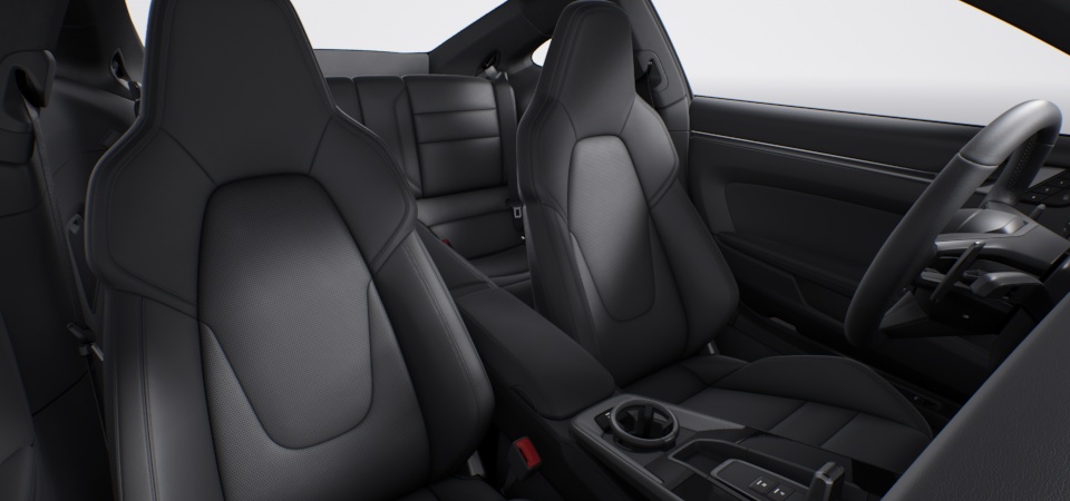 Standard Interior in Black including Leather Seats