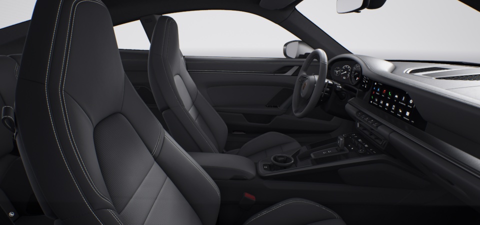 Leather interior, Slate Grey (stitching Crayon)