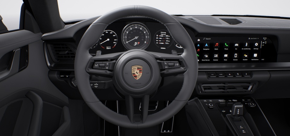 GT sports steering wheel in leather