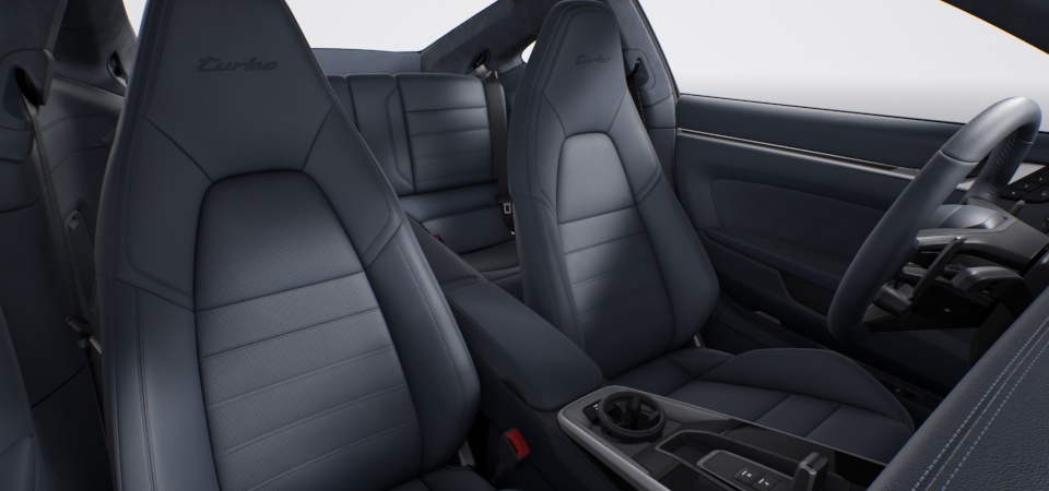 Leather interior, Graphite Blue