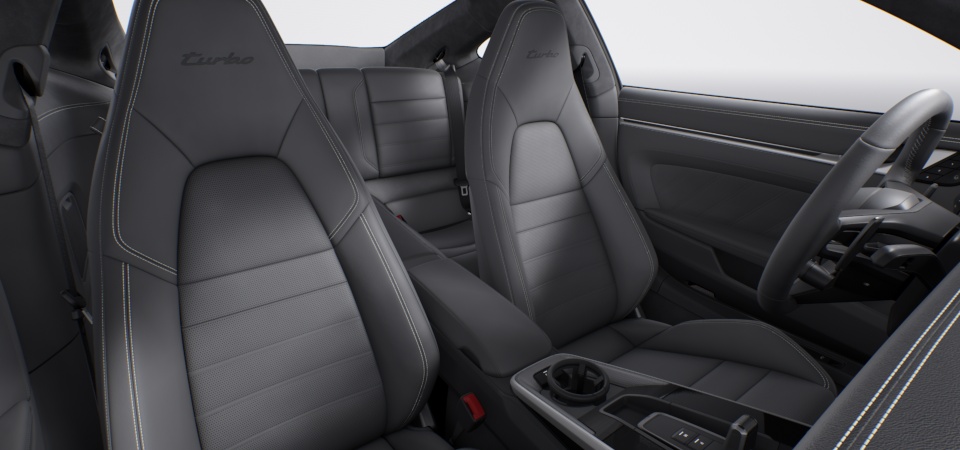 Leather interior, Slate Grey (stitching Crayon)