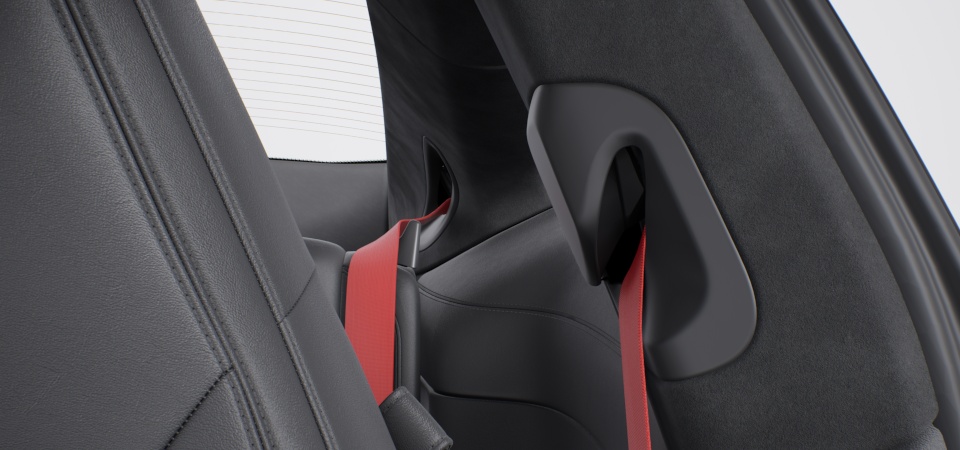 Seat Belts guards red