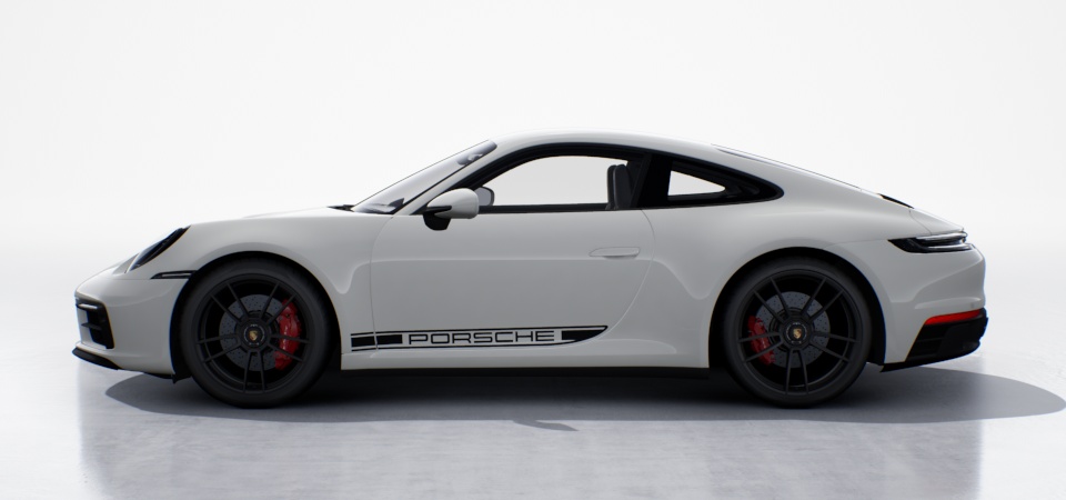 Decorative Side Logo 'PORSCHE' black