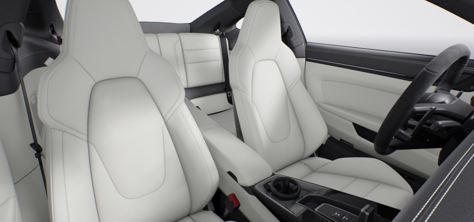 Leather Interior in Slate Gray/Chalk