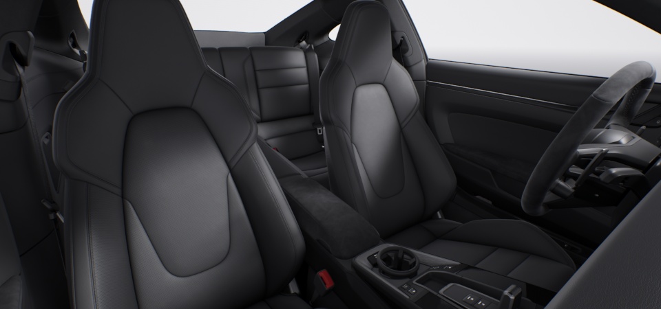 Standard Interior in Black with Seat Centres in Leather