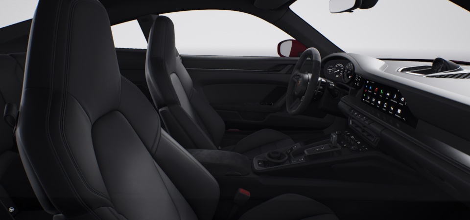 Standard Interior in Black with Seat Centres in Leather