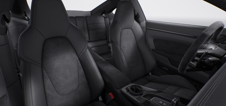 Race-Tex interior package with extensive items in leather