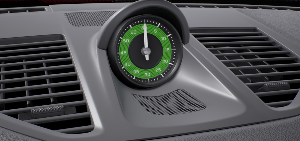 Sport Chrono Stopwatch Instrument Dial lizard green