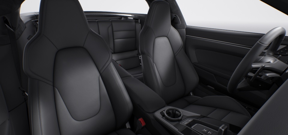 Standard Interior in Black including Leather Seats