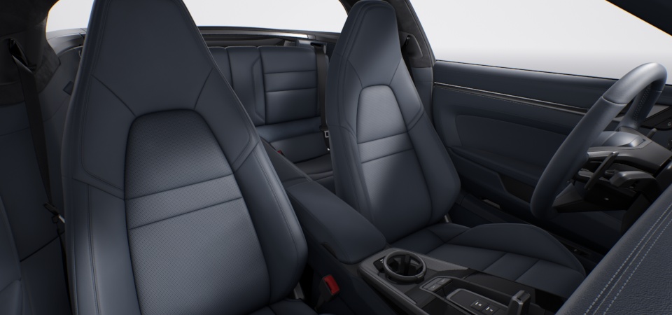 Leather Interior in Graphite Blue