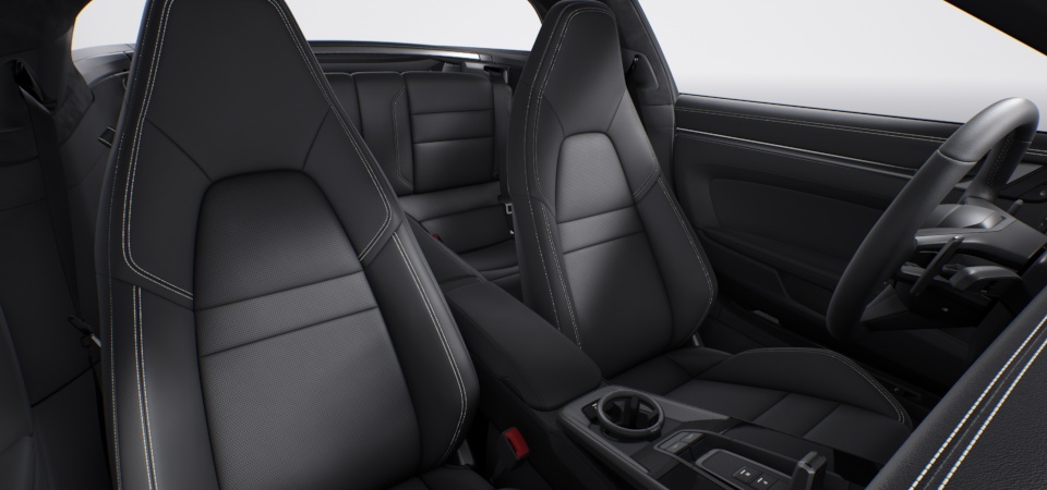 Leather interior, Black (stitching Crayon)