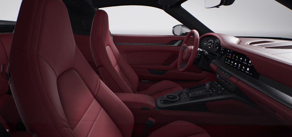 Leather Interior in Bordeaux Red