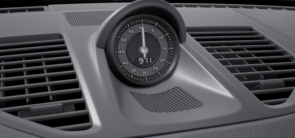 Paquet Sport Chrono incluant le commutateur de mode, l'application Porsche Track Precision & l'indicateur de température des pneus