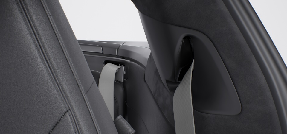 Seat Belts in Silver Grey