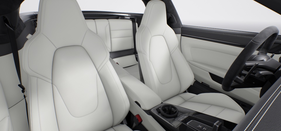 Leather Interior in Slate Gray/Chalk