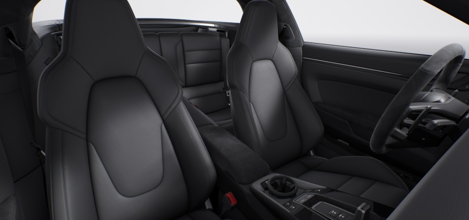 Standard Interior in Black with Seat Centres in Leather